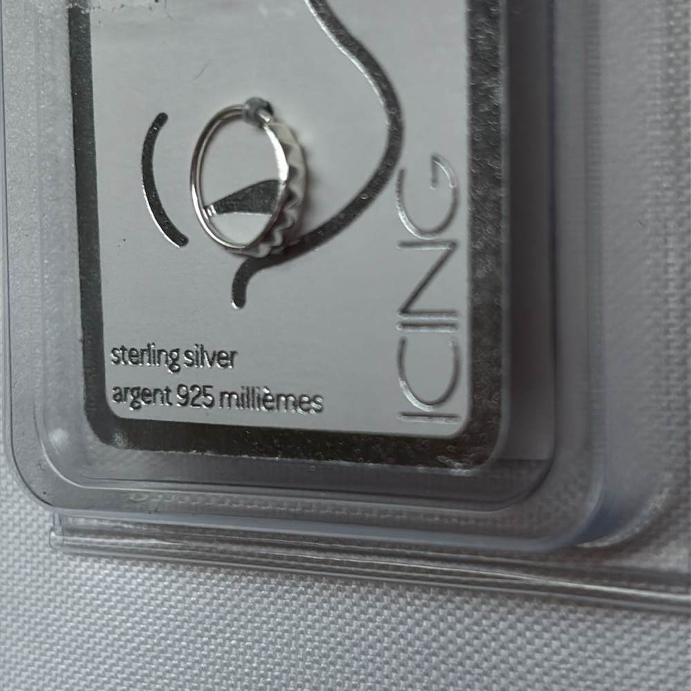 Icing Nose Ring Sterling Silver